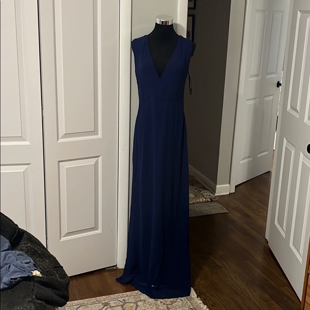 Formal, Floor length dress, navy, TFNC brand